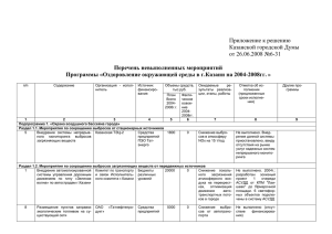 Приложение к решению 6-31 О ходе выполнения Программы