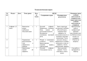 Технологическая карта