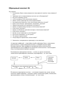 Образцовый конспект 26