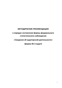 Сведения об аудиторской деятельности