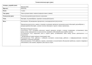 Технологическая карта урока Авторы,  разработчики: Предмет