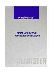 Mонтажная инструкция - Mārupes Metalmaster
