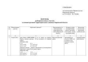 УТВЕРЖДЕН  постановлением Правительства Кировской области