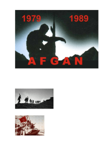 Стенд к дню вывода советских войск из Афганистана