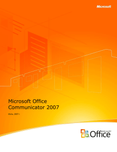 Обзор возможностей программы Microsoft Office Communicator