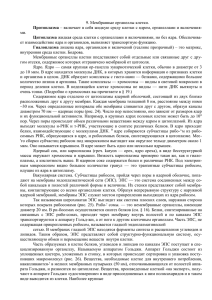 9. Мембранные органеллы клетки. Протоплазма – включает в