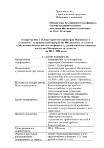 Приложение № 1 - Администрация Мигнинского сельсовета