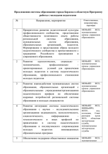 Предложения системы образования города Бердска в