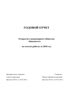 Отчет за 2010 г.