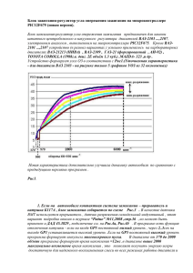 угла опережения зажигания на микроконтроллере - ВАЗ-2107