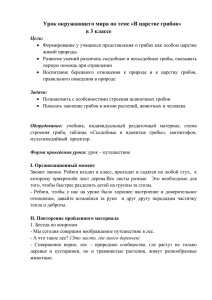 Урок окружающего мира по теме «В царстве грибов» в 3 классе