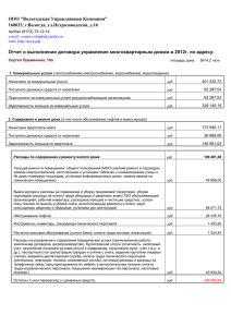 отчет за 2012 год - Вологодская управляющая компания