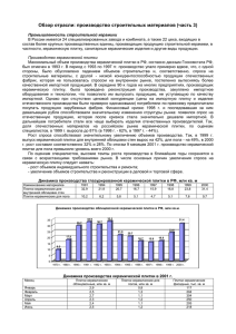 Рынок керамической плитки в европейской части России
