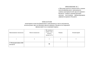 Приложение № 2 - Министерство финансов Краснодарского края