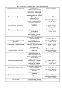 Тестирование по фундаментальным дисциплинам