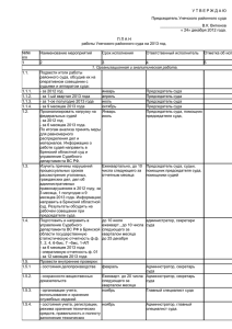 У Т В Е Р Ж Д А Ю Председатель Унечского районного суда В.К