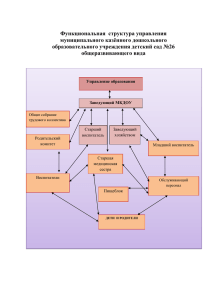 Функциональная структура управления муниципального