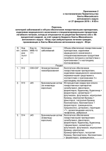 Приложение 2 к постановлению Правительства Ханты