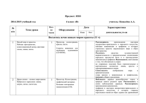 учитель: Ковалёва А.А. 2014-2015 учебный год 4 класс «В»