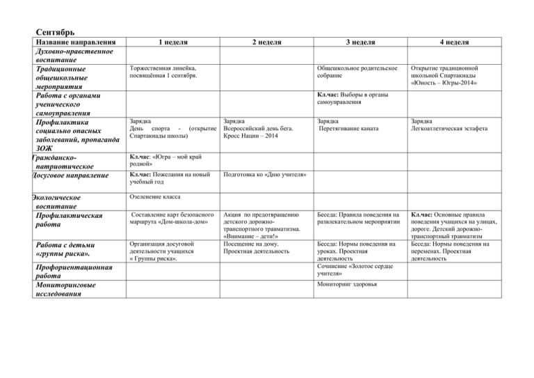 План воспитательной работы 3 класс 3 четверть школа россии