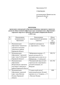 Приложение 4 - Правительство Кировской области