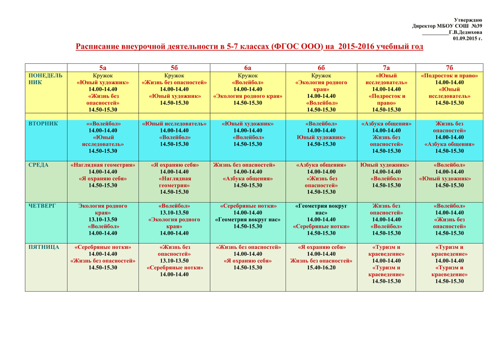 Отчет внеурочной деятельности в начальной школе по фгос образец