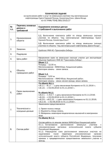 ТЕХНИЧЕСКОЕ ЗАДАНИЕ. - АО «Транснефть