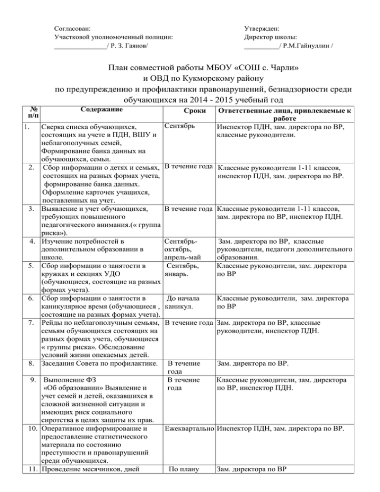 План овд. План мероприятий ОВД. Совместный план работы школы с ОВД. Образец плана работы ОВД.