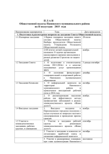 План общественной палаты Панинского муниципального
