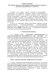 Отчет ГБУ ЦСОГПВИИ г.Шахунья за 2015 год - cso