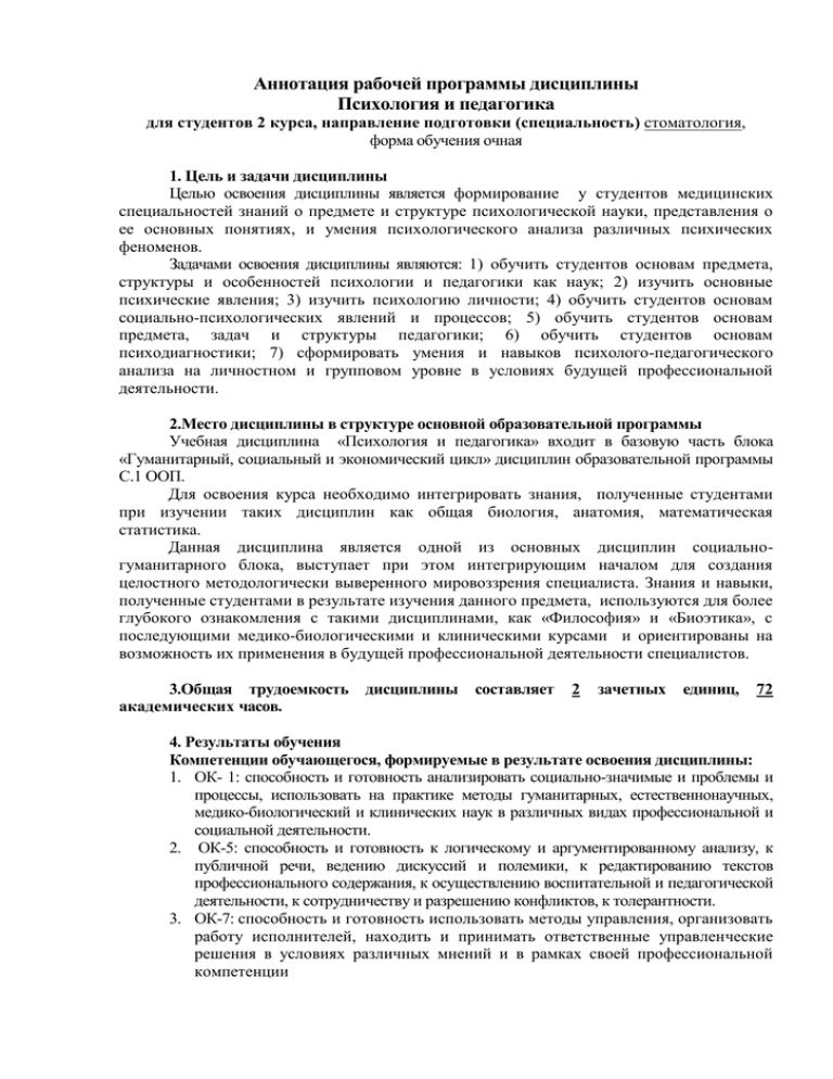 Программа основы педагогики и психологии. Аннотация по педагогике. Основы психологии и педагогики учебник.