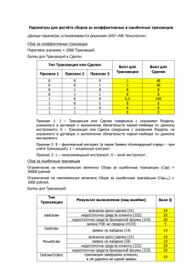 Параметры для расчёта сборов за неэффективные и