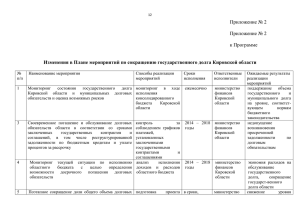 TempПриложение 2 - Правительство Кировской области