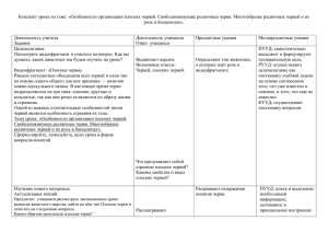 Конспект урока по теме: «Особенности организации плоских