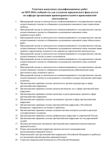 ОППД Темы ВКР на 2015-16