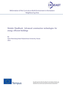 Module  Handbook:  Advanced  construction  technologies ... energy efficient buildings