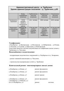 Информация о Трубичинском сельском поселении