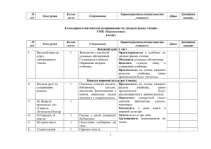 № Кол-во Характеристика деятельности