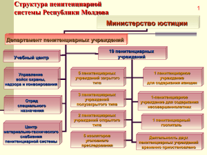 Структура пенитенциарной системы Республики