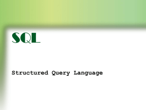 SQL (презентация)