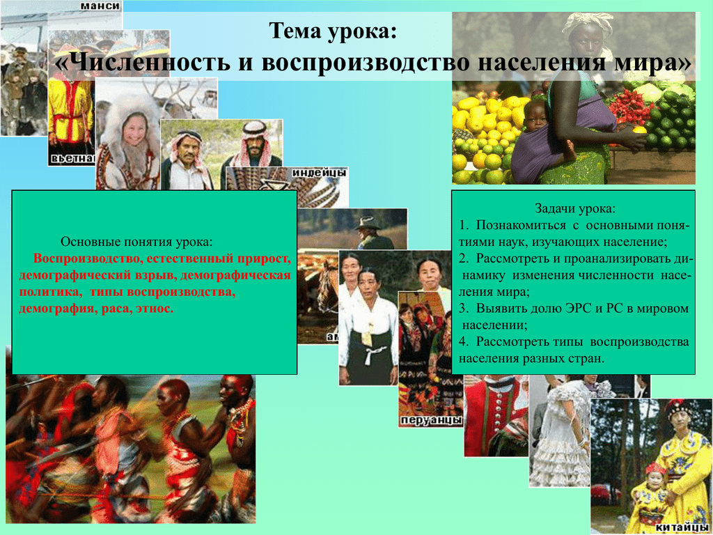 Урок численность населения россии 8 класс. Численность и воспроизводство населения.