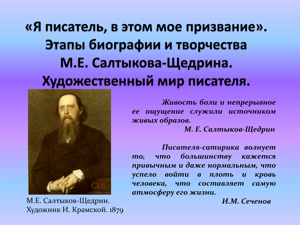 Сочинение: М. Е. Салтыков-Щедрин — сатирик