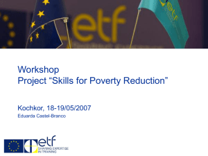 Workshop Skills for Poverty Reduction