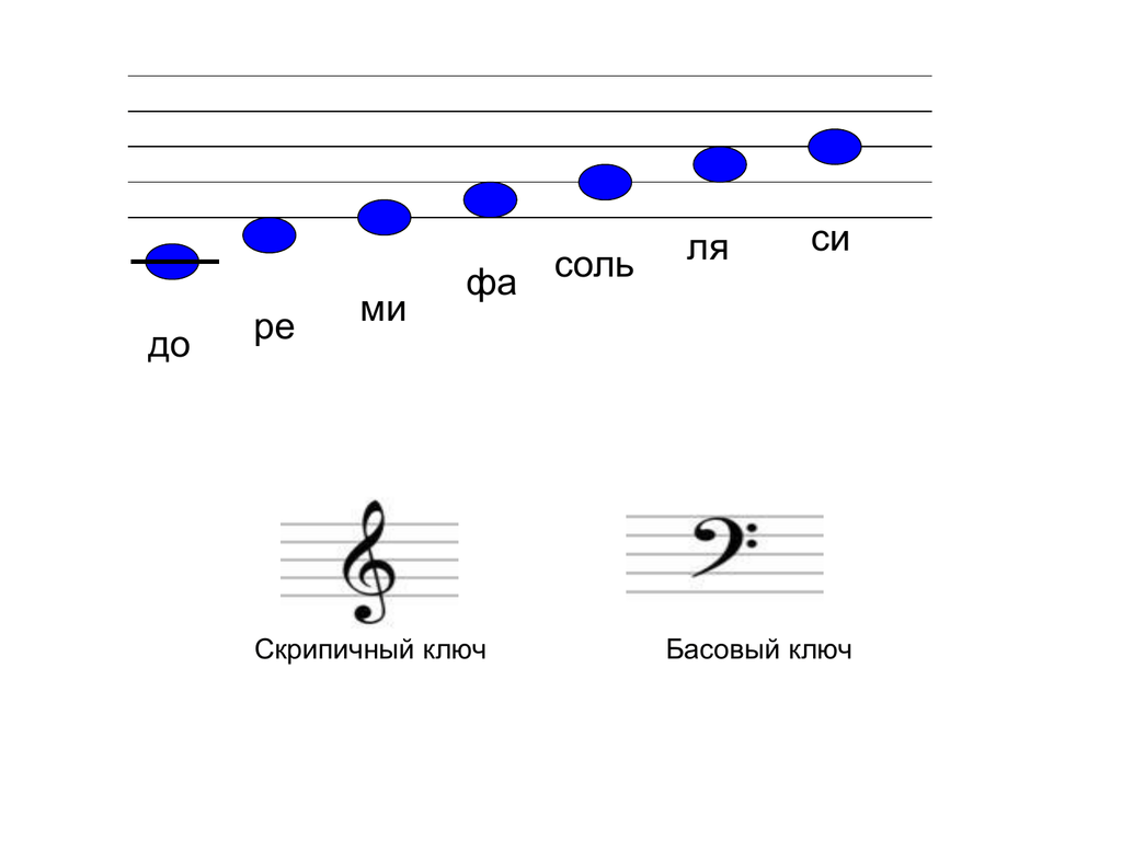 Расположение басовых нот