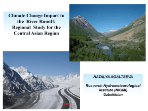 Climate Change Impact to the River Runoff
