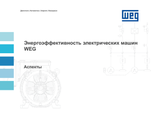 "Энергоэффективность электрических машин WEG" (5 Мб)