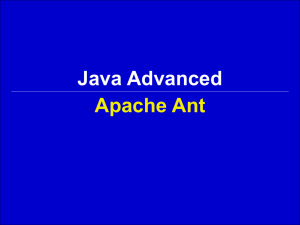 Java Advanced Apache Ant