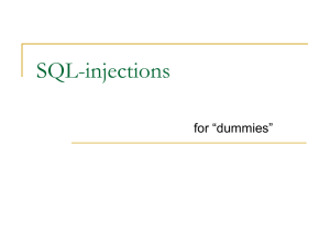 SQL-injections
