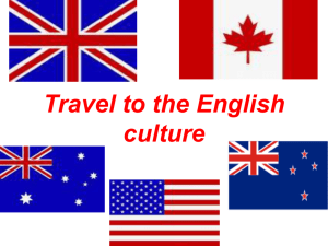 Travel to the English culture