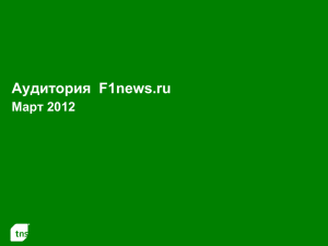 Аудитория F1news.ru Март 2012